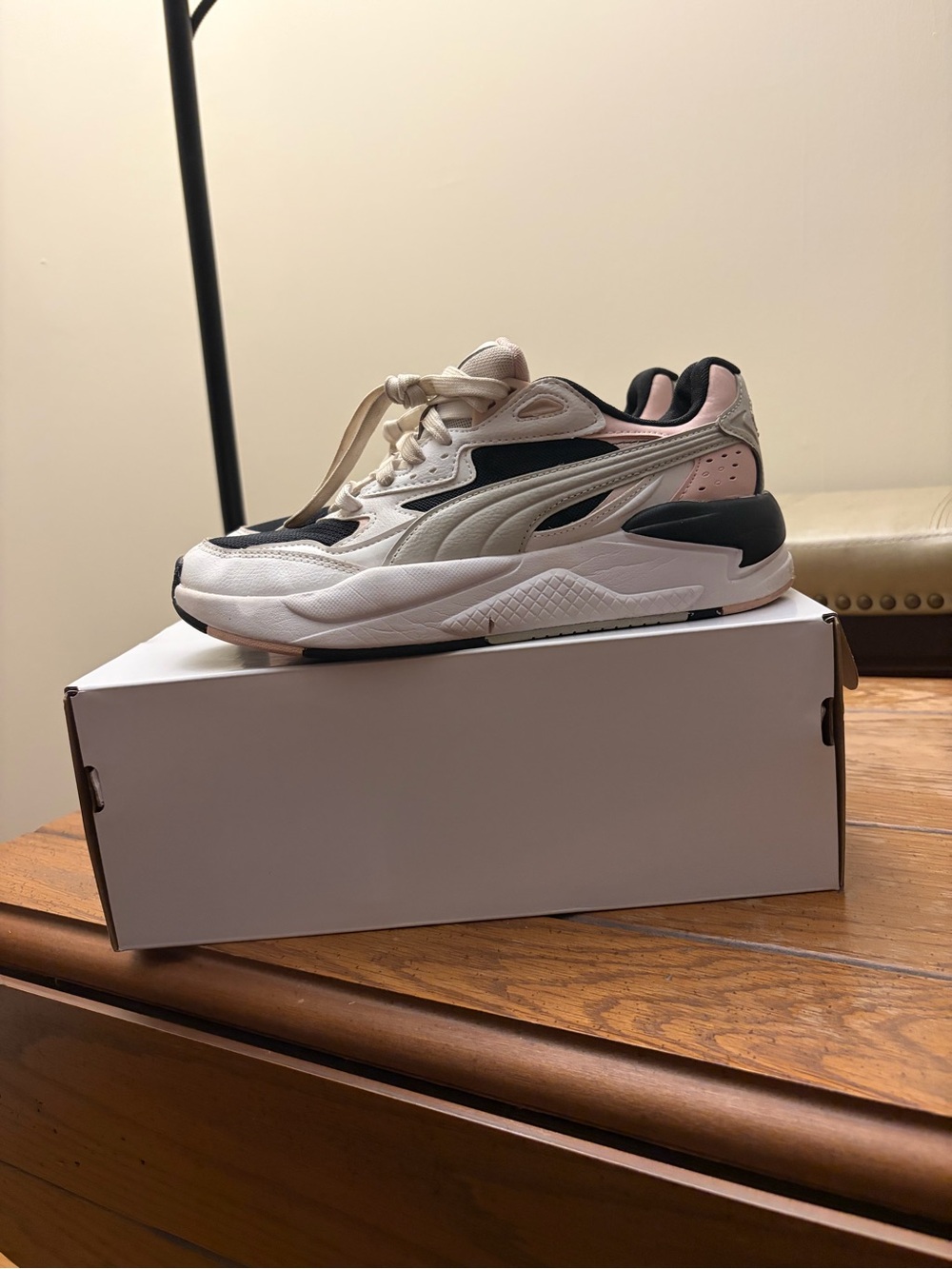 Puma X-Ray Speed White Black Rose Dust Women's Sneakers